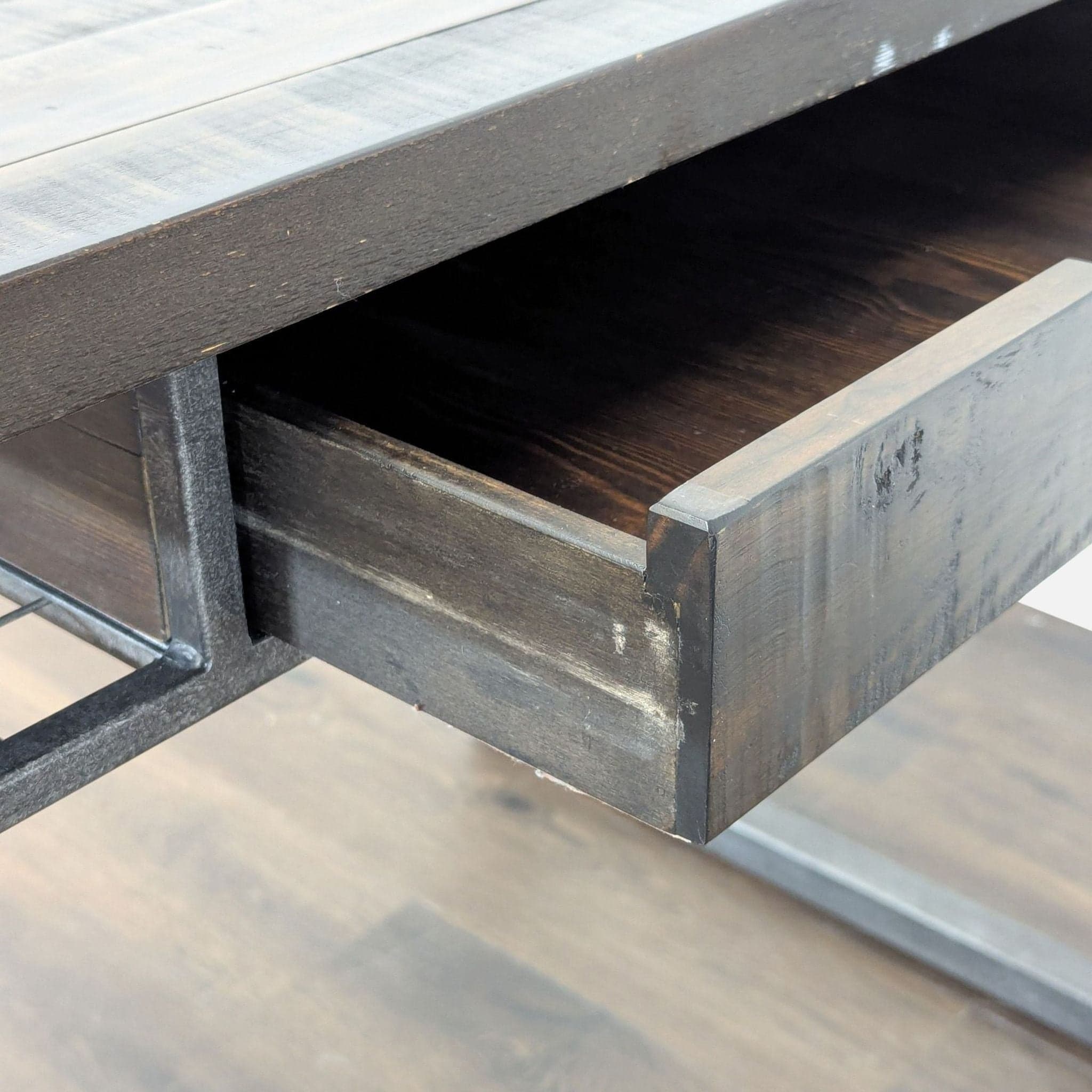 Standard Furniture Industrial Desk with Drawer and Metal Frame - Thumbnail 8