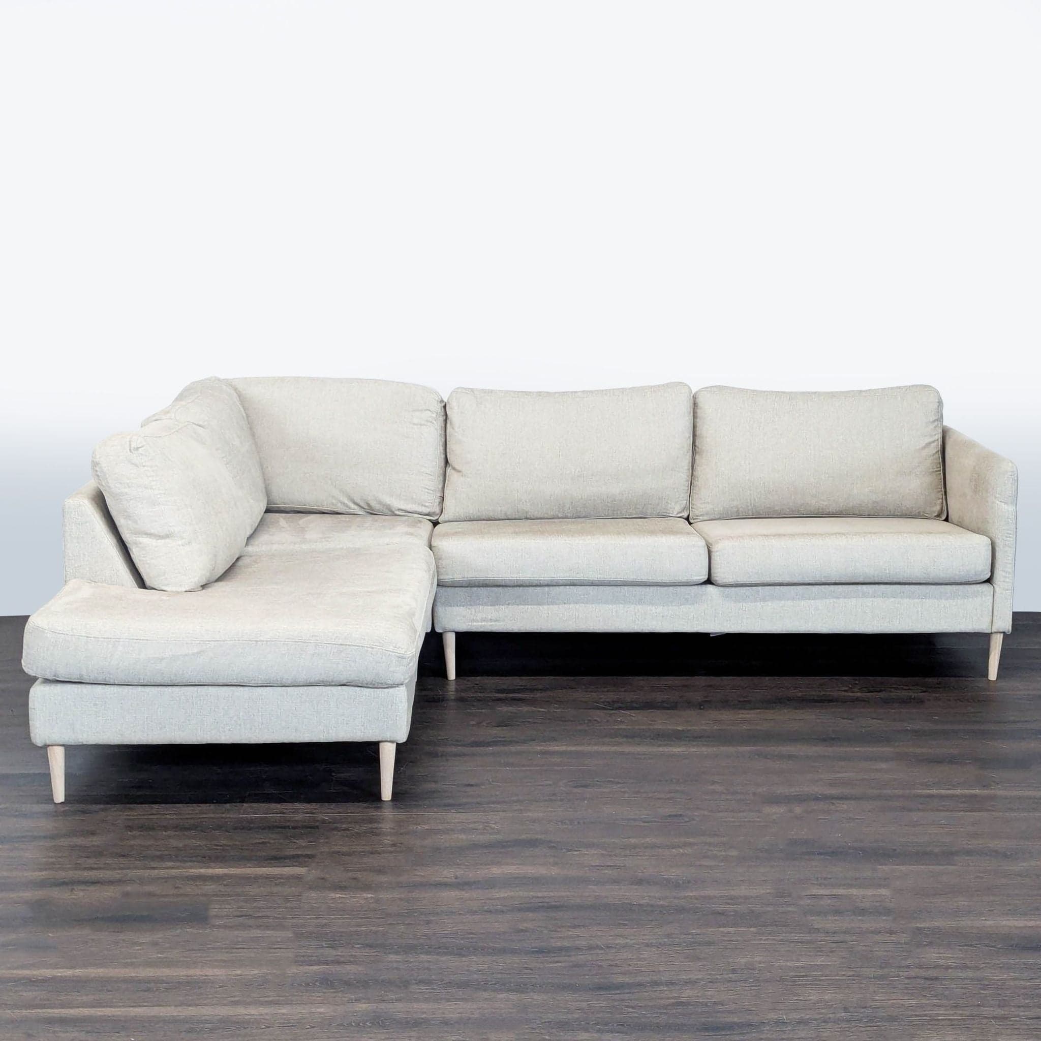 BoConcept Cream Sectional Sofa with Chaise - Image 1