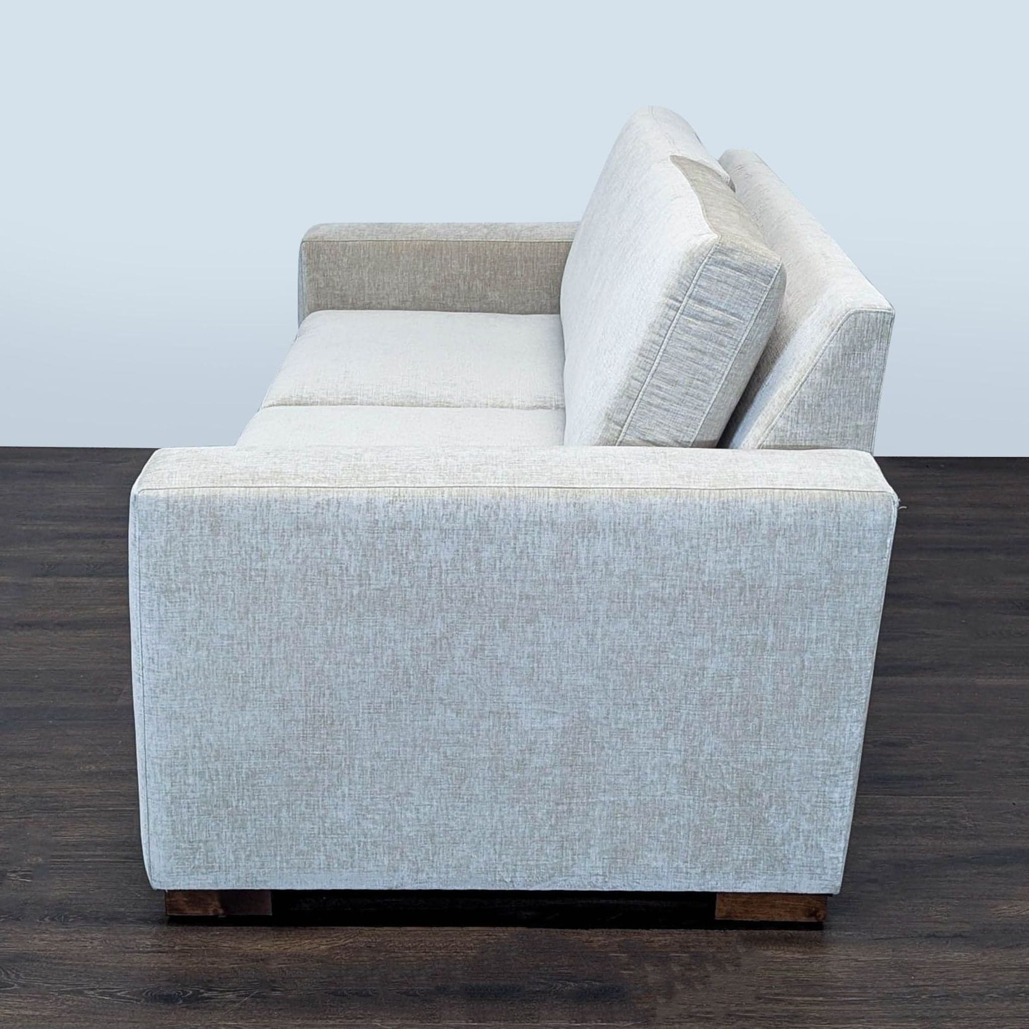 Modern 3-Seat Sofa with Wide Arms - Thumbnail 5