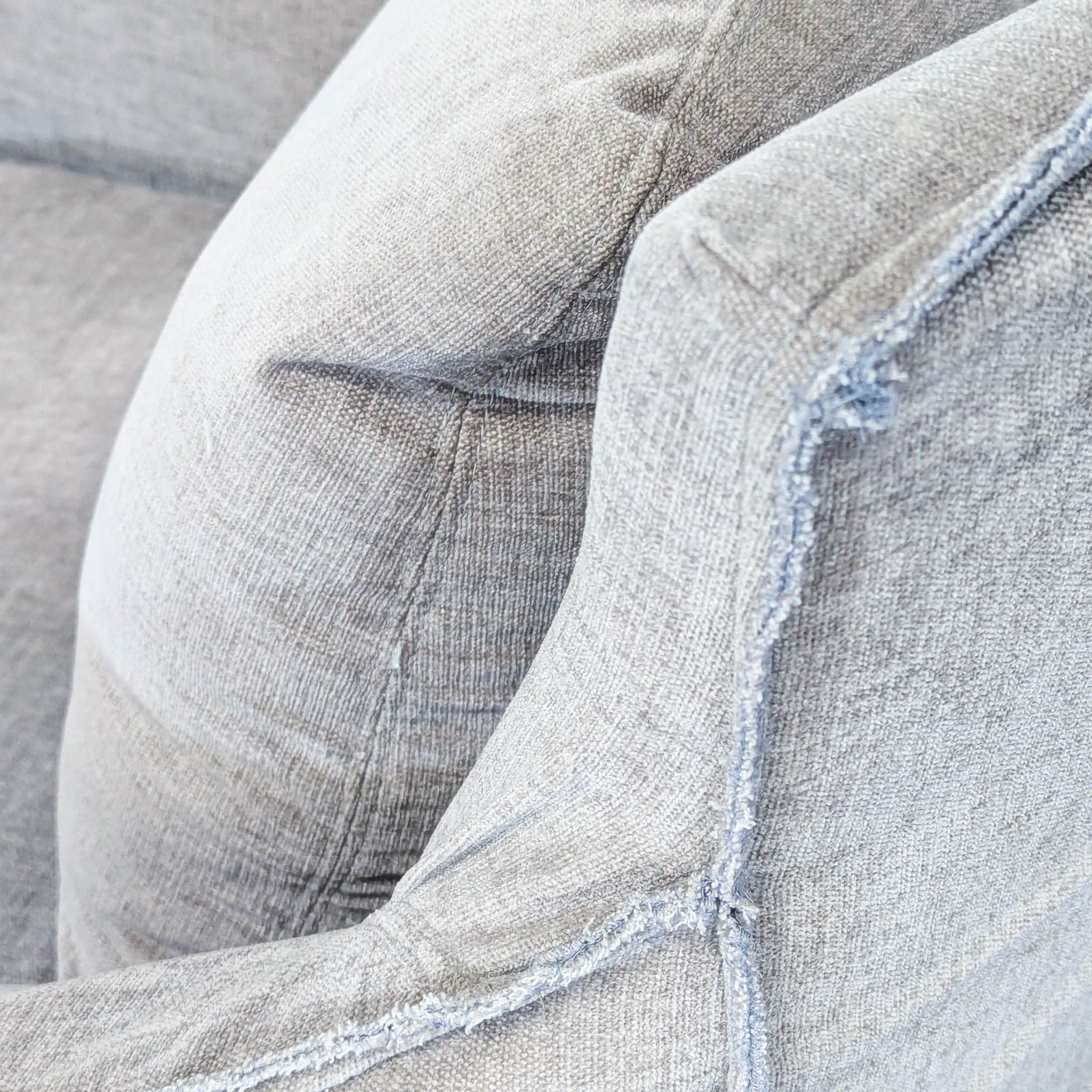 Restoration Hardware Gray Swivel Lounge Chair - Thumbnail 6