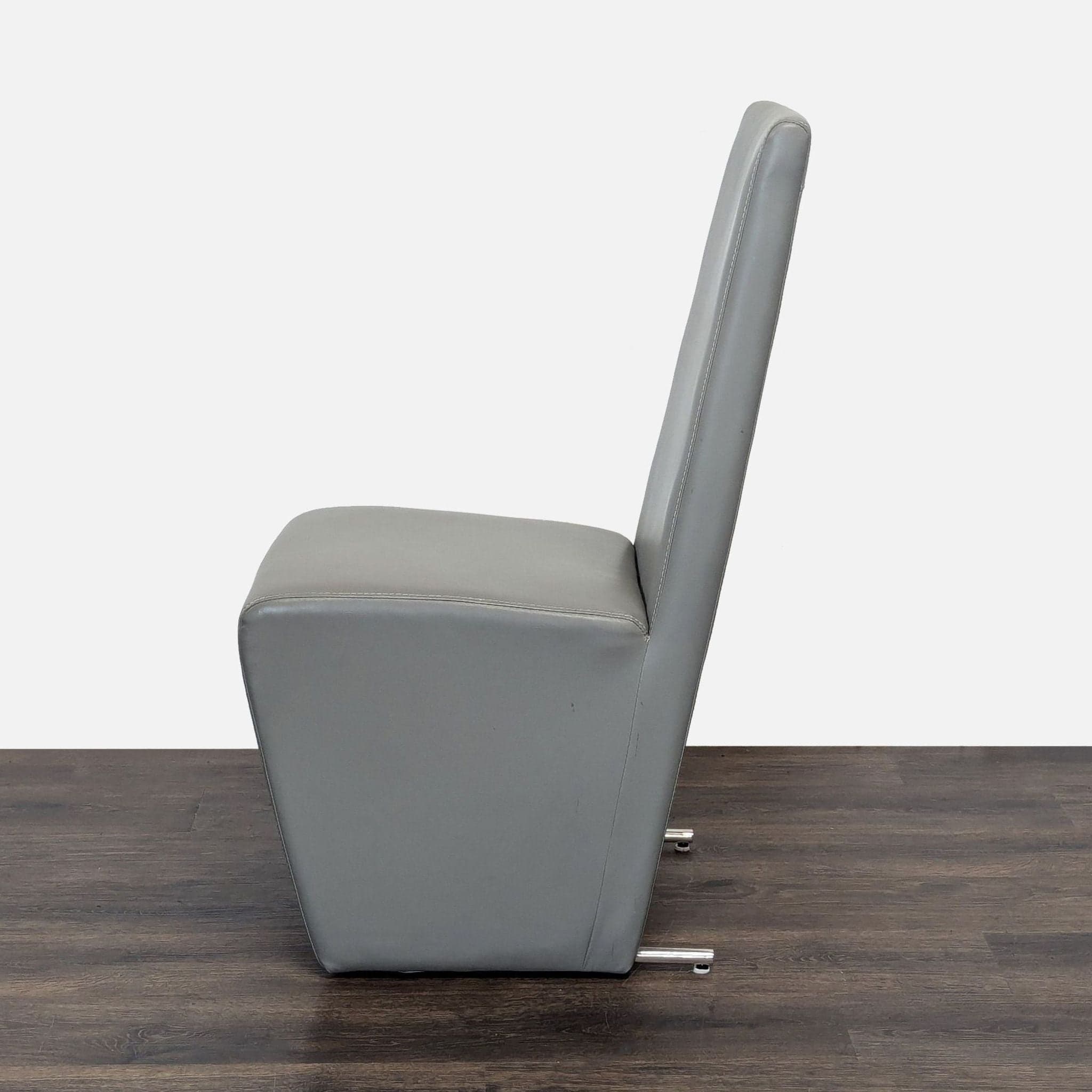 Modern Euro Style Eldora Black Glass Extension Dining Table with 6 Zuri Chairs - Thumbnail 12