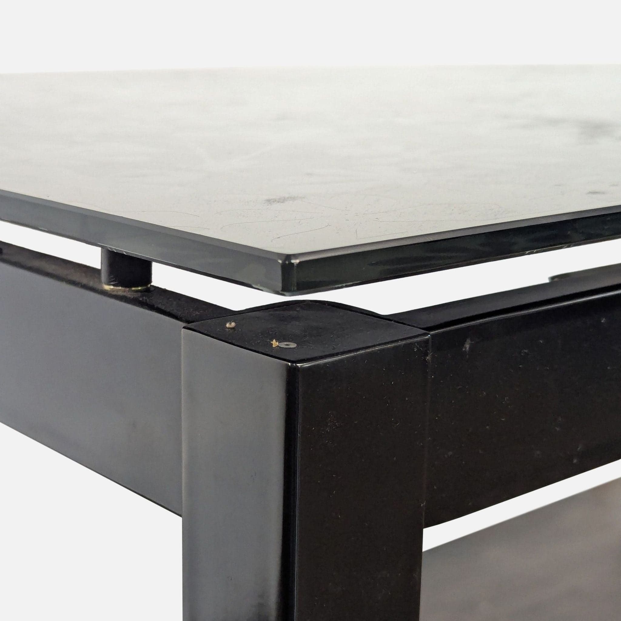 Modern Euro Style Eldora Black Glass Extension Dining Table with 6 Zuri Chairs - Thumbnail 13