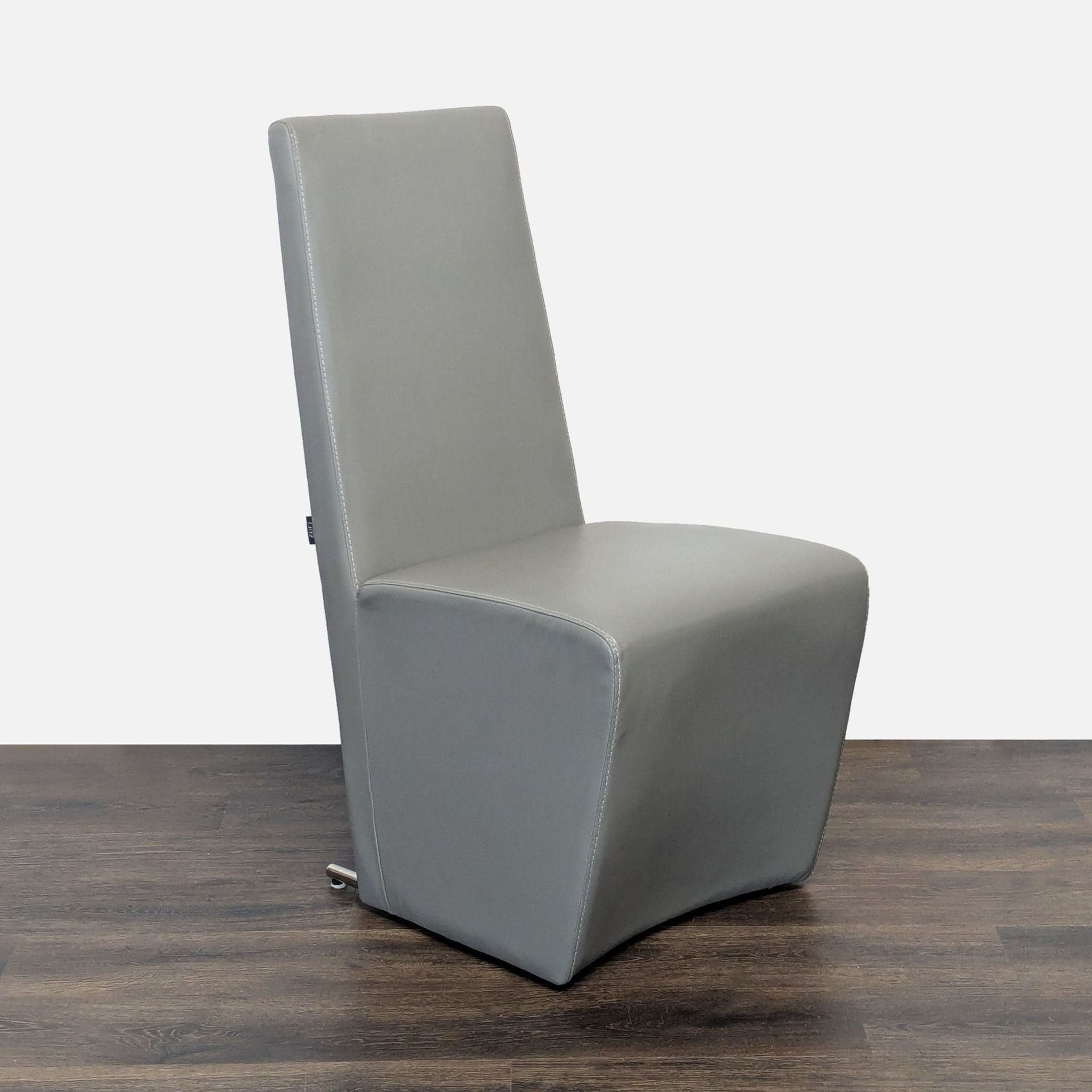 Modern Euro Style Eldora Black Glass Extension Dining Table with 6 Zuri Chairs - Thumbnail 9