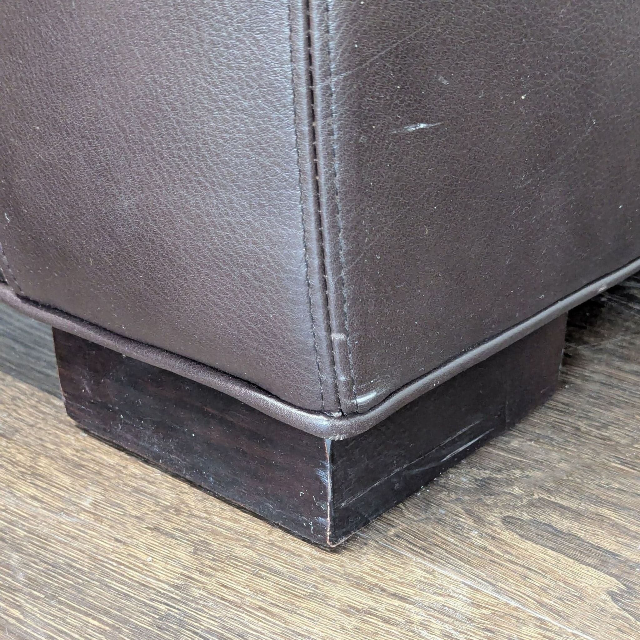 Room & Board Metro Dark Brown Leather Sleeper Sofa - Thumbnail 3