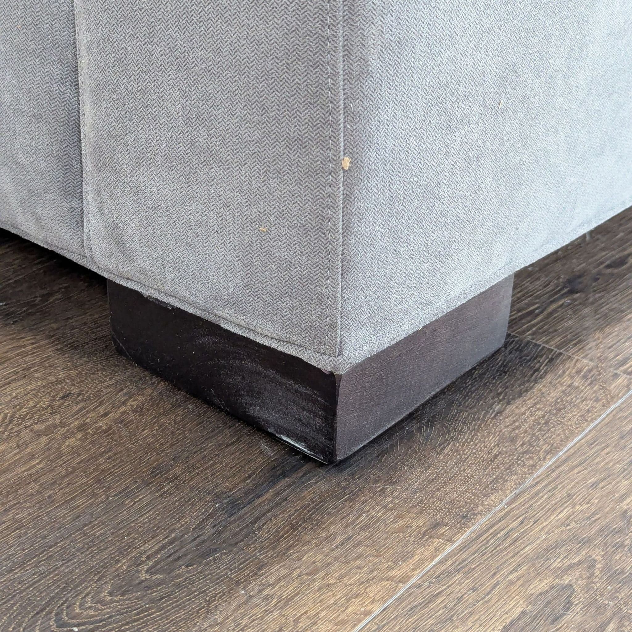 Crate and Barrel 3-Seat Modern Gray Sofa - Thumbnail 5