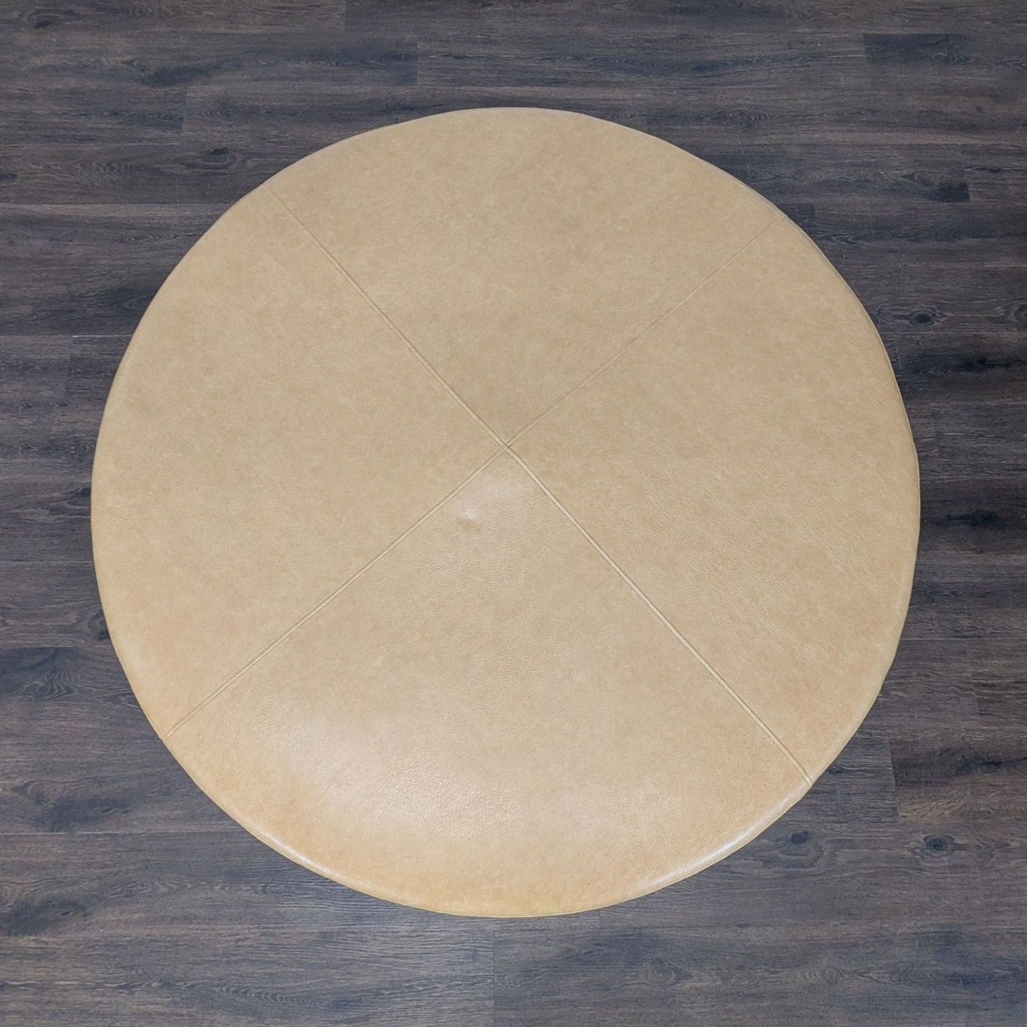 Large Leather Ottoman - Thumbnail 4