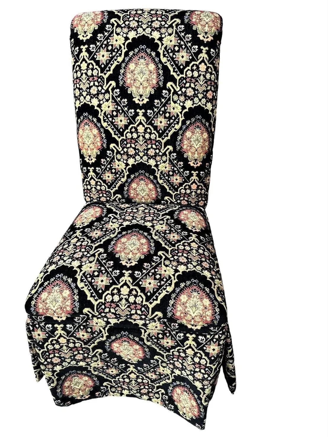 Pair of Spanish and Moorish Style Tapestry Upholstered Accent Chairs - Thumbnail 3