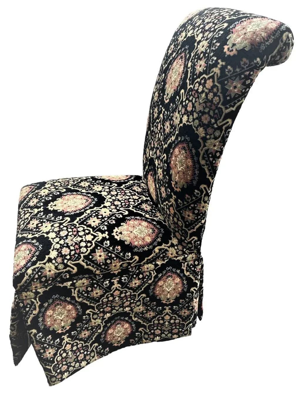 Pair of Spanish and Moorish Style Tapestry Upholstered Accent Chairs - Thumbnail 6