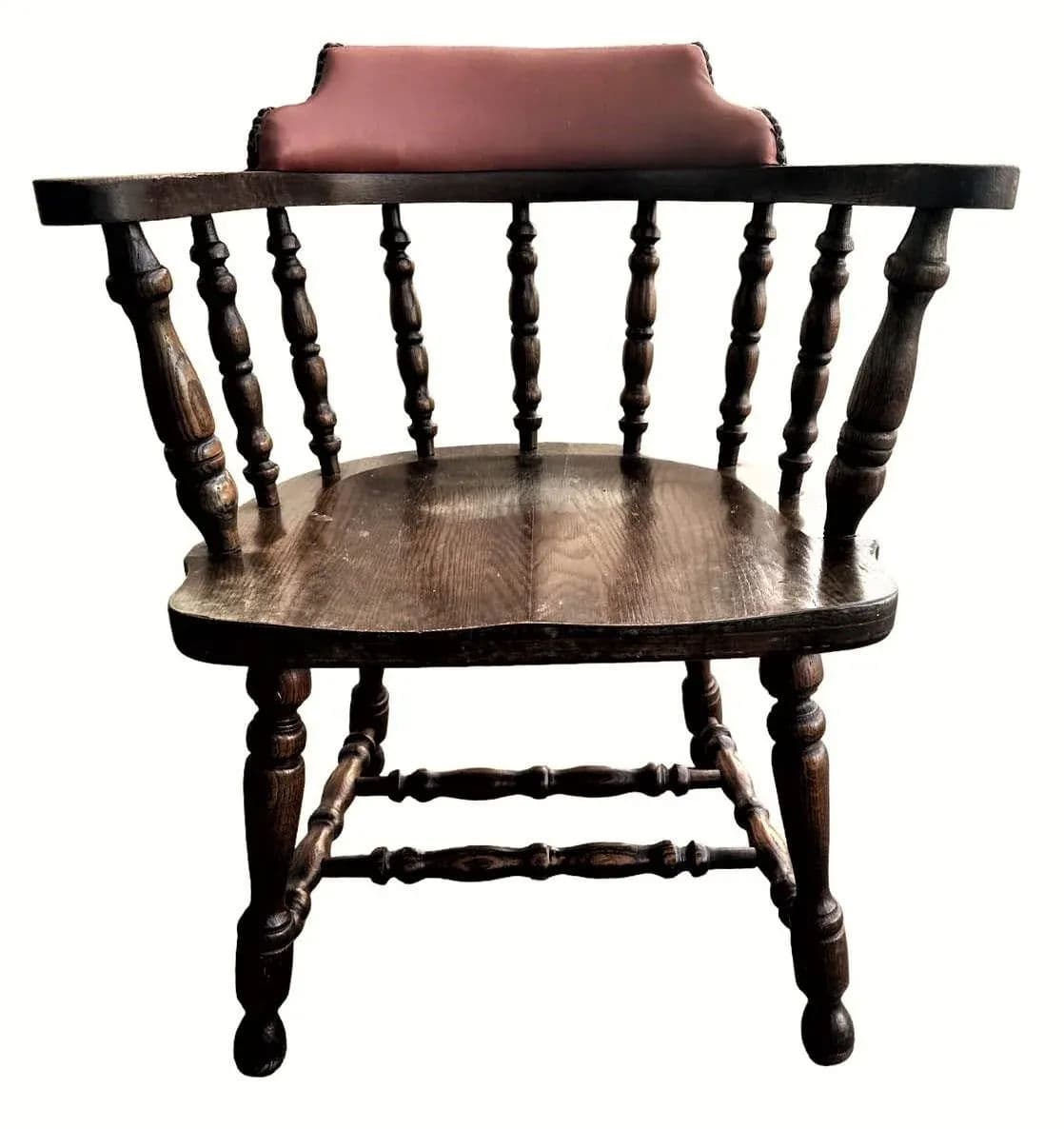 Vintage 1950s Oak Tavern Chairs by Buckstaff of Oshkosh - Set of 4 - Thumbnail 6