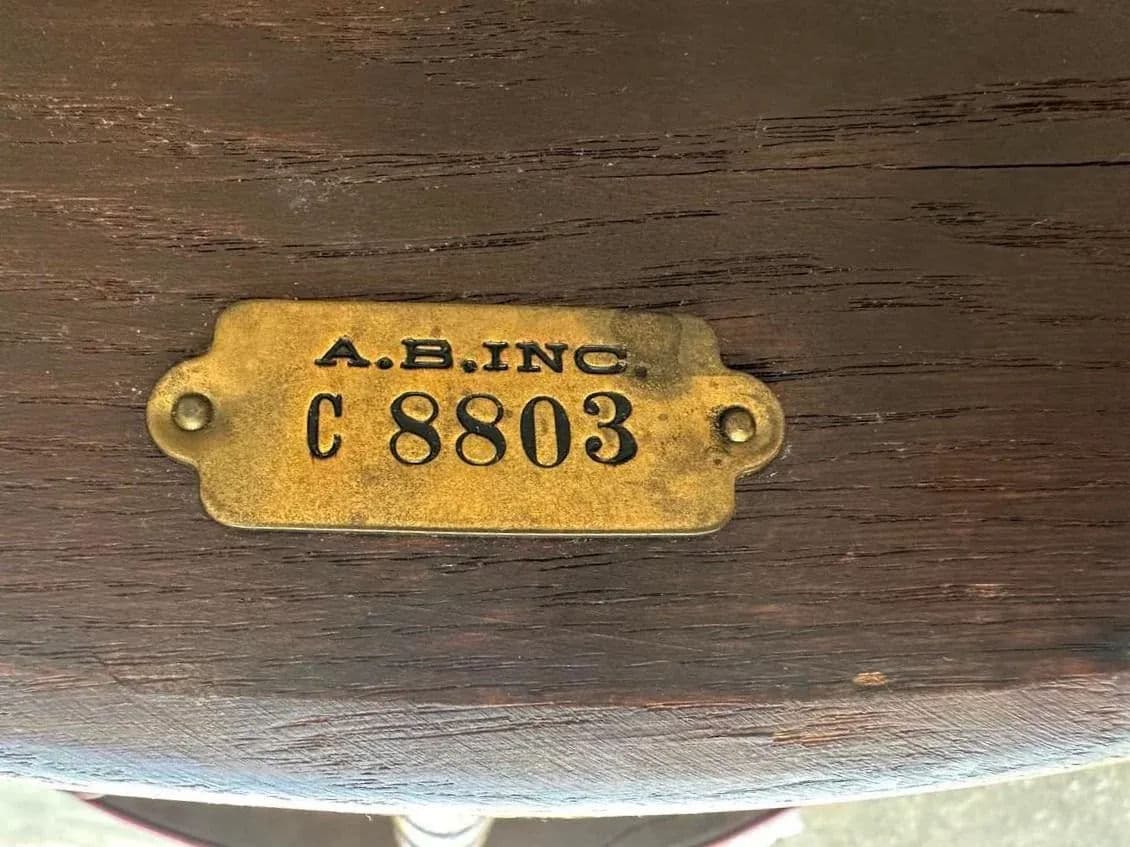 Vintage 1950s Oak Tavern Chairs by Buckstaff of Oshkosh - Set of 4 - Thumbnail 8