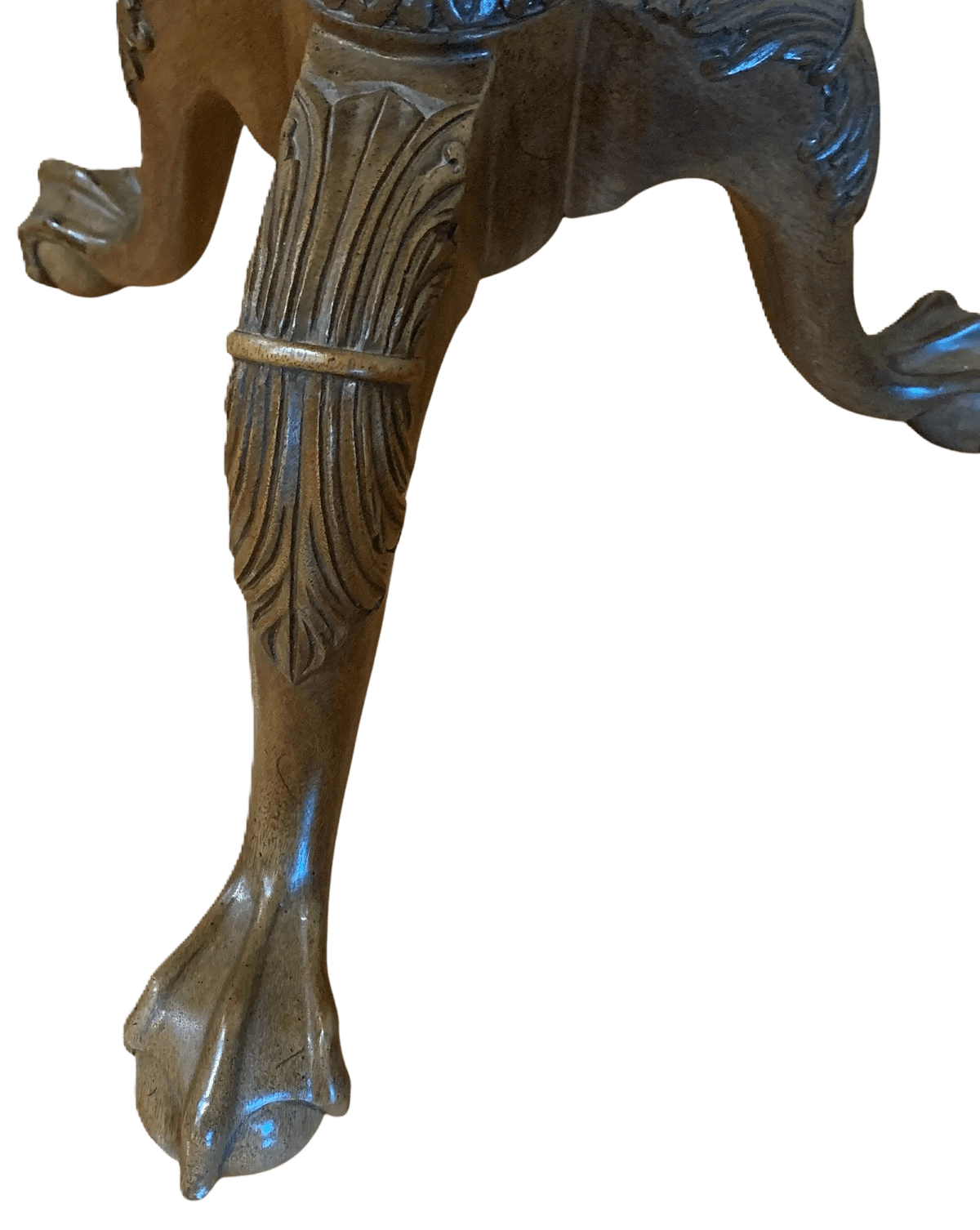 Henredon Vintage Mahogany George III Style Chippendale Round Side Table, Late 20th Century - Thumbnail 5