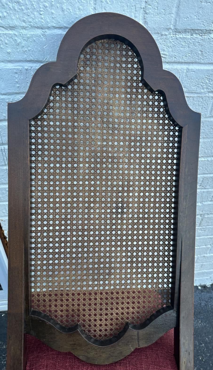 Antique Spanish Renaissance Style Walnut and Caning Dining Chairs - Set of 6 - Circa 1910 - Thumbnail 9