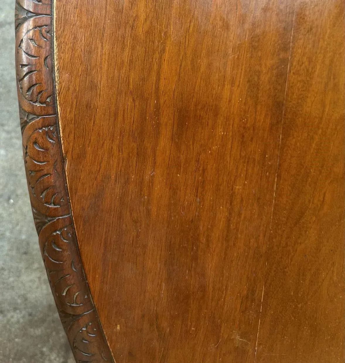 Monumental 10' X 5.5' Renaissance Revival French Walnut Banquet Table With 12 Chairs - Antique Circa Mid 19th Century - Thumbnail 13