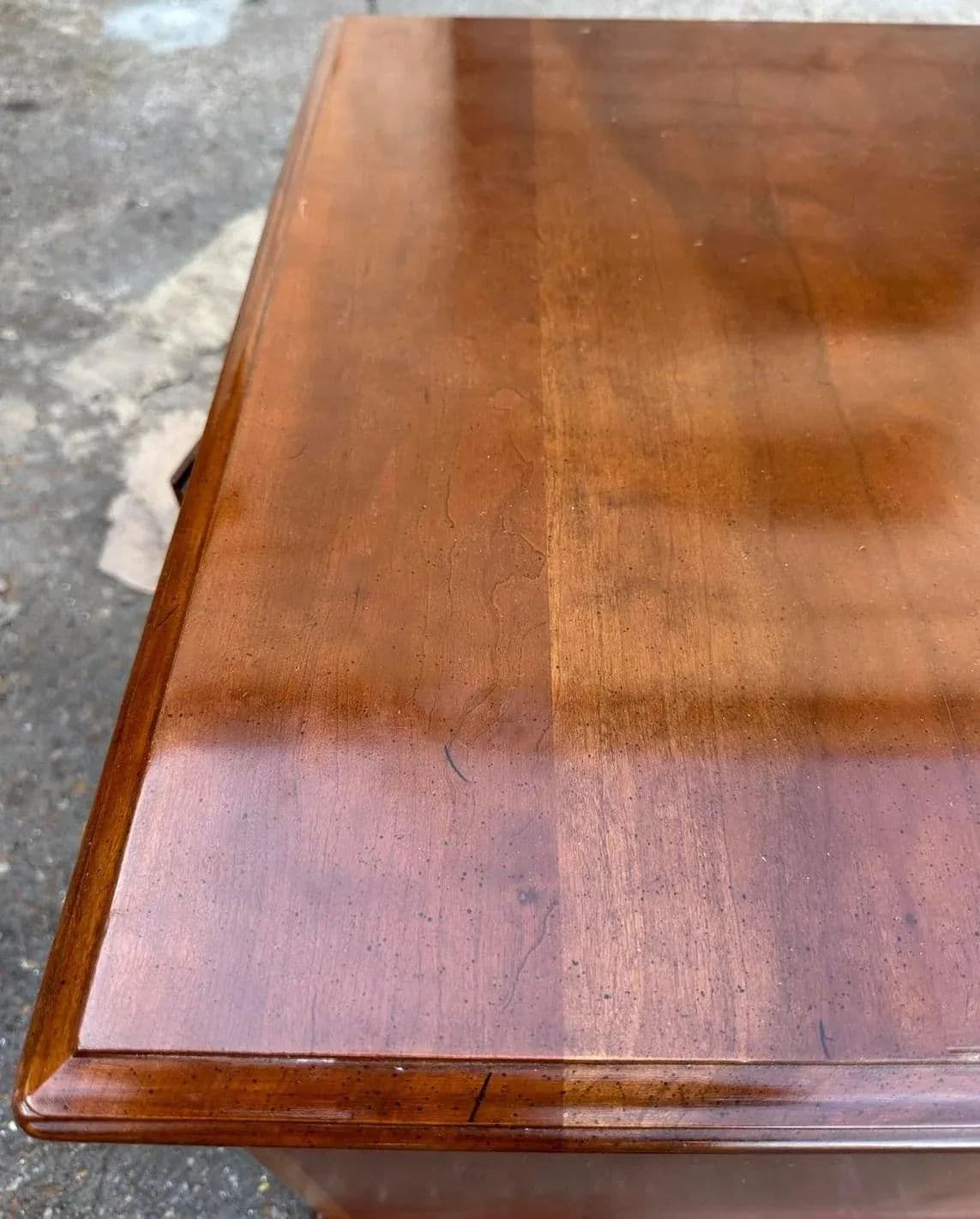 Ethan Allen Cherry Wood Nightstand or Side Table - Vintage Late 20th Century - Thumbnail 3