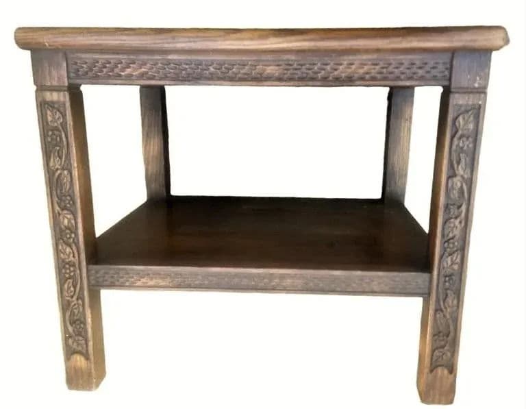 Mid 20th Century Romweber Viking Oak Side Tables - a Pair - Thumbnail 5