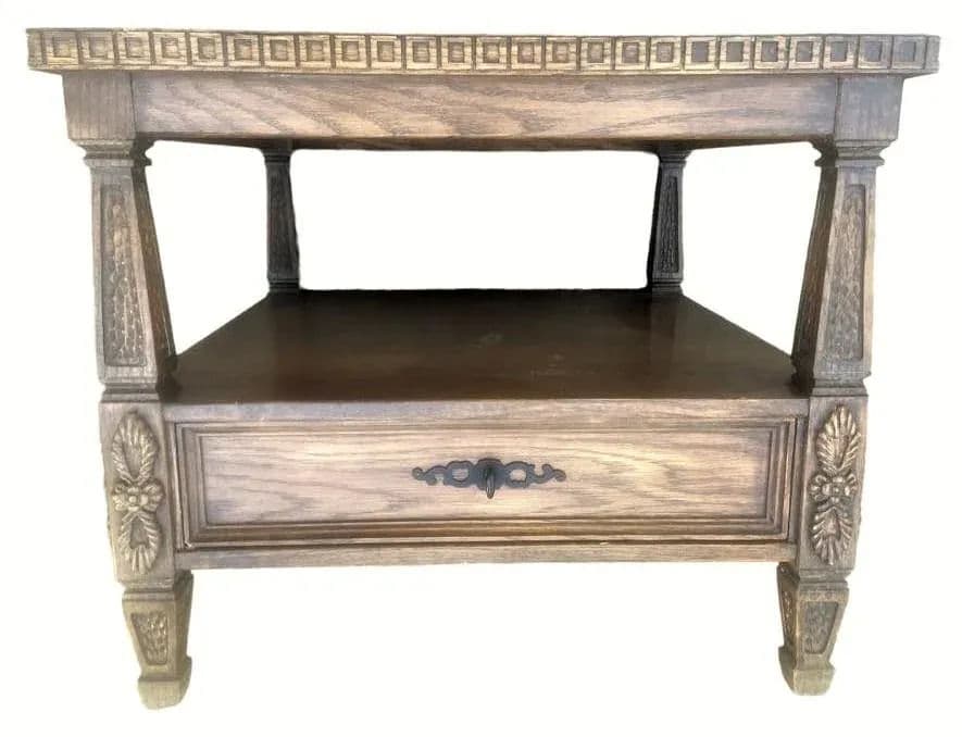 Mid 20th Century Romweber Viking Oak Side Tables - a Pair - Thumbnail 4