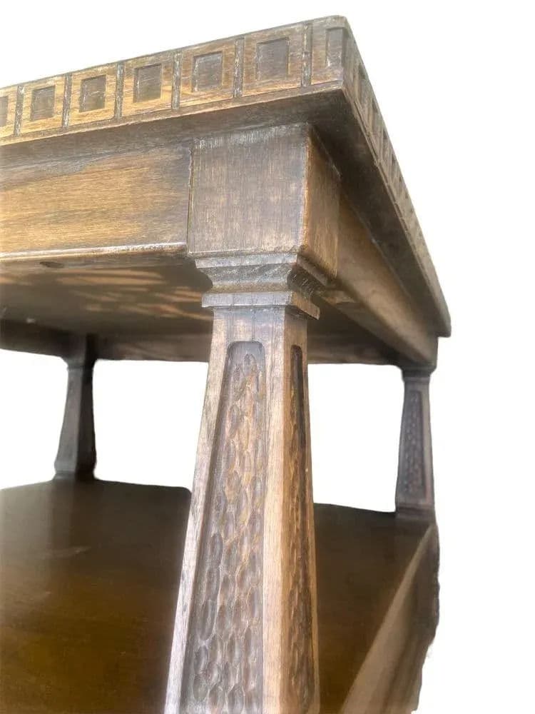 Mid 20th Century Romweber Viking Oak Side Tables - a Pair - Thumbnail 3