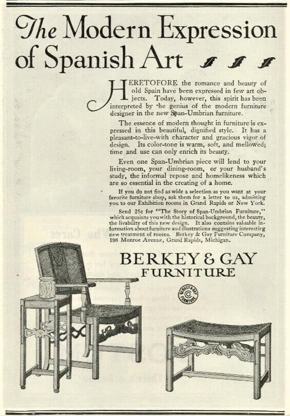 Antique Berkey & Gay Grand Rapids 'Span-Umbrian' Walnut, Burlwood and Polychrome Cabinet - Circa 1917 - Thumbnail 8