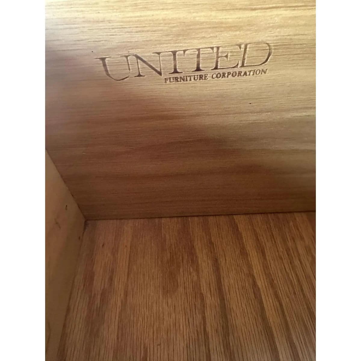 Spanish Colonial Revival Vintage Carved Solid Oak Queen Size Headboard Crafted in North Carolina by United Furniture - Thumbnail 7