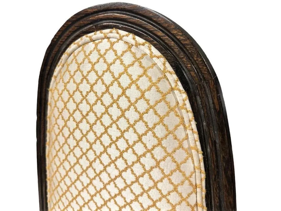 Mid 20th Century Hollywood Regency Tall and Short Savonarola Chairs Made in North Carolina - a Pair - Thumbnail 6