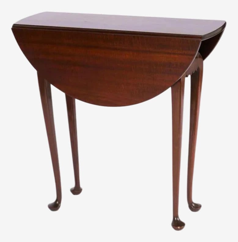 Queen Anne Dropleaf Console Table Custom Made by David LeFort of Hanover, Massachusetts - Image 1