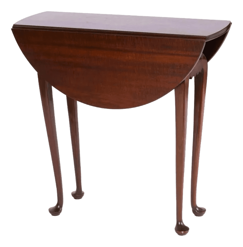 Queen Anne Dropleaf Console Table Custom Made by David LeFort of Hanover, Massachusetts - Thumbnail 2