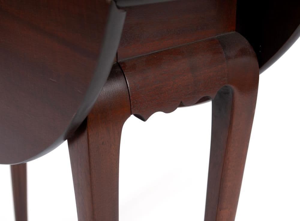 Queen Anne Dropleaf Console Table Custom Made by David LeFort of Hanover, Massachusetts - Thumbnail 5