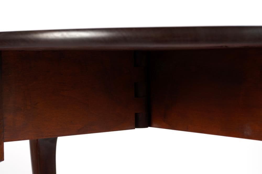 Queen Anne Dropleaf Console Table Custom Made by David LeFort of Hanover, Massachusetts - Thumbnail 7