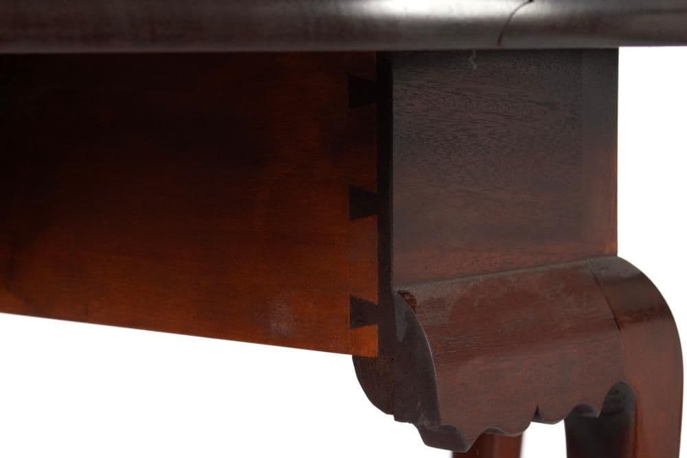 Queen Anne Dropleaf Console Table Custom Made by David LeFort of Hanover, Massachusetts - Thumbnail 8