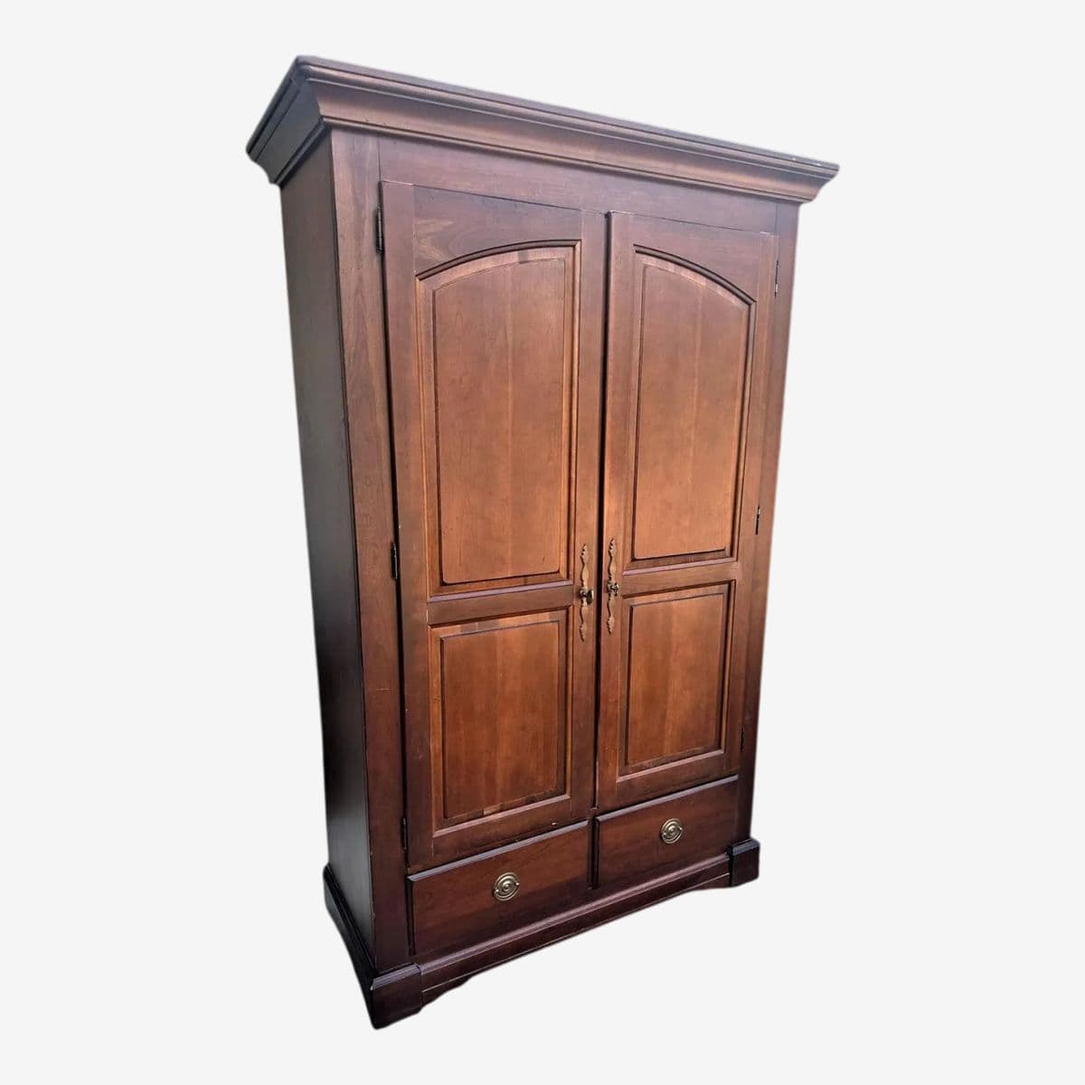 Bassett Chris Madden Collection Cherry Wood Armoire - Vintage Circa 1998 - Image 1