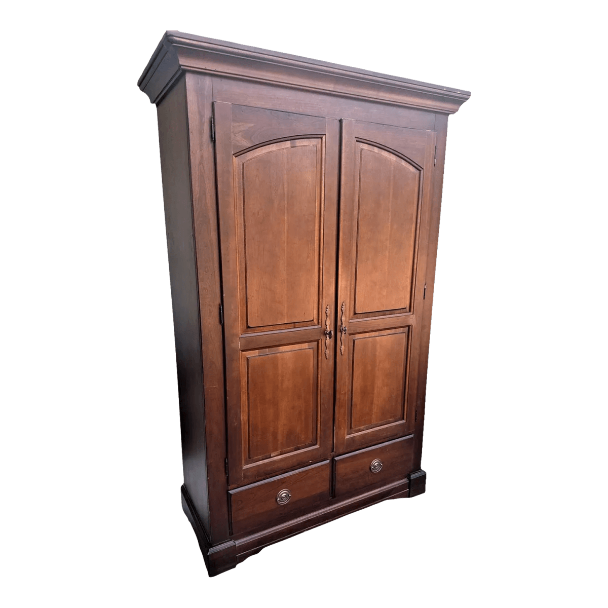 Bassett Chris Madden Collection Cherry Wood Armoire - Vintage Circa 1998 - Thumbnail 2