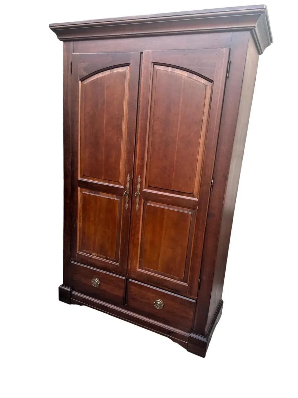 Bassett Chris Madden Collection Cherry Wood Armoire - Vintage Circa 1998 - Thumbnail 10