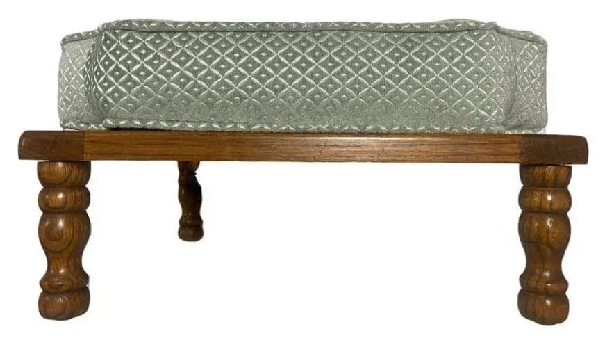 Mid 20th Century Stackable Ottomans With New Coordinating Upholstery - Set of 3 - Thumbnail 3