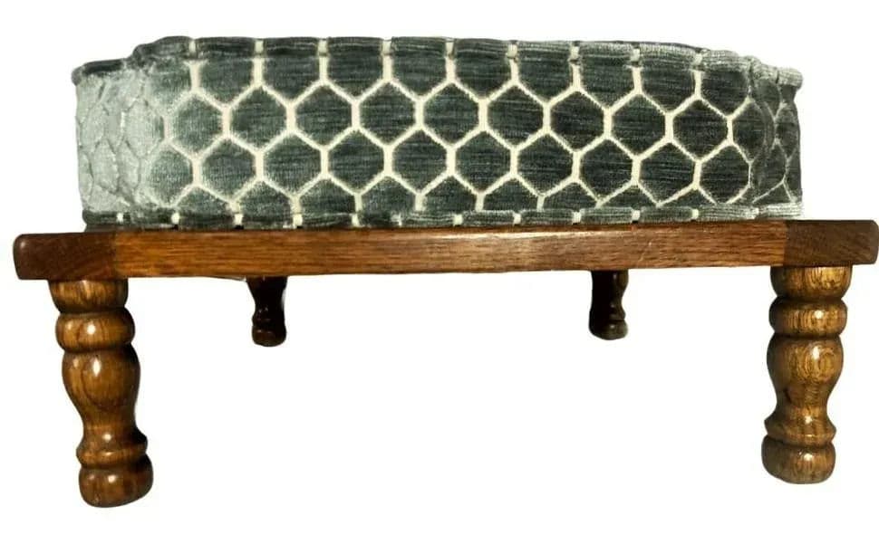 Mid 20th Century Stackable Ottomans With New Coordinating Upholstery - Set of 3 - Thumbnail 5