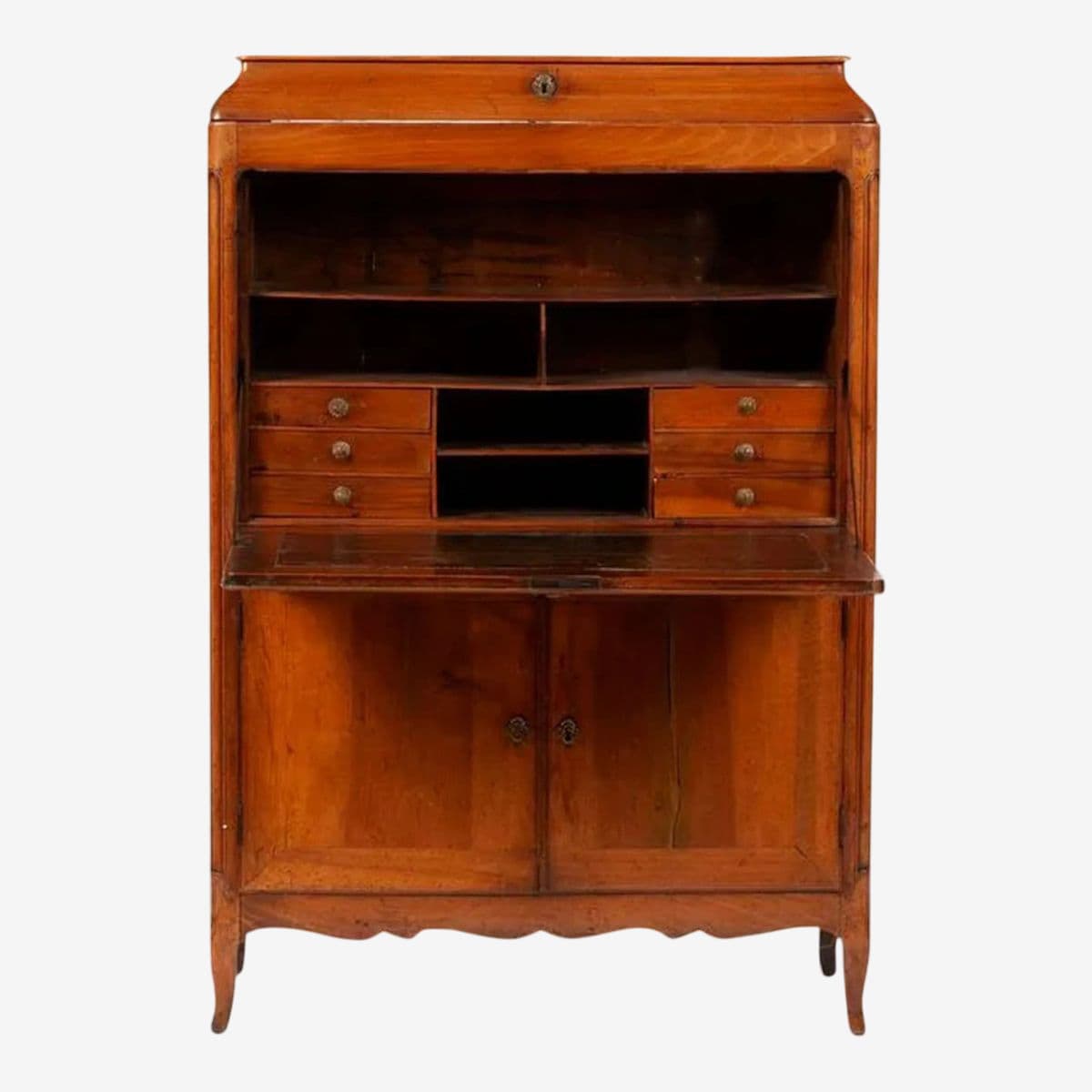 18th Century French Louis XVI Walnut Secrétaire à Abattant - Provenance Adolphus Busch and Brookings Heirs - Image 1