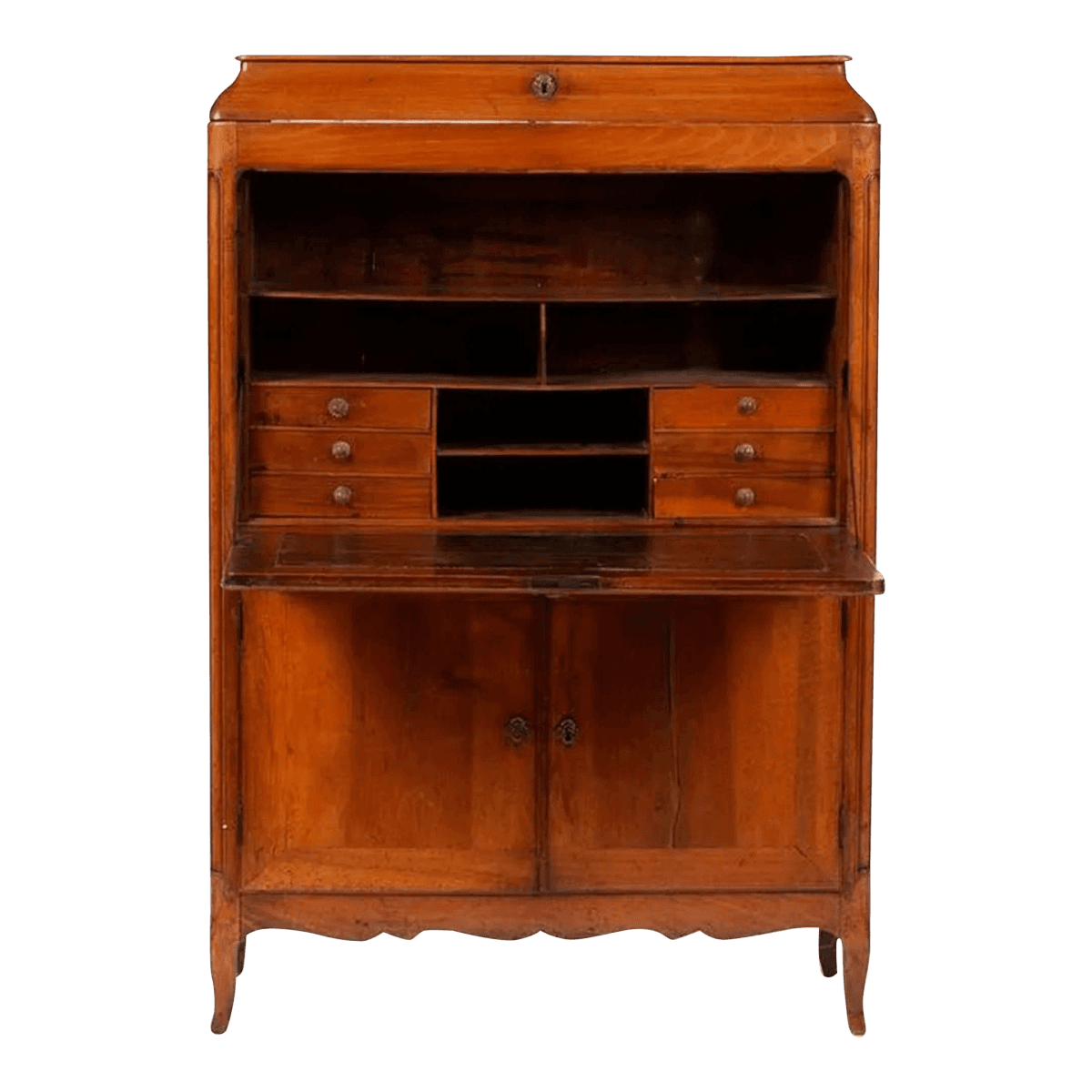 18th Century French Louis XVI Walnut Secrétaire à Abattant - Provenance Adolphus Busch and Brookings Heirs - Thumbnail 2