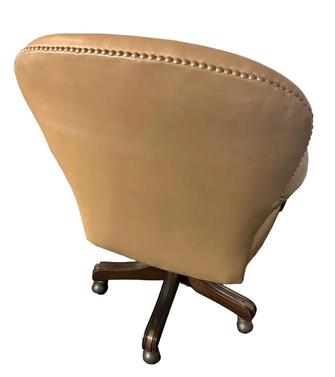 Vintage Leather Executive Swivel Chair by Leathercraft - Early 21st Century - Thumbnail 5