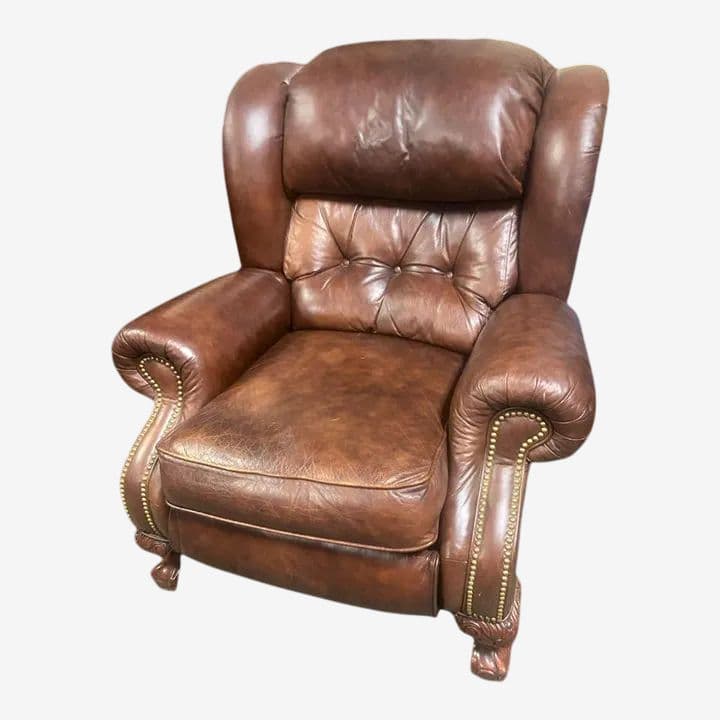 Late 20th Century Vintage Lane Furniture Leather Recliner - Image 1