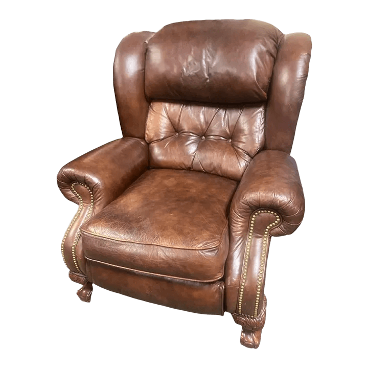 Late 20th Century Vintage Lane Furniture Leather Recliner - Thumbnail 2