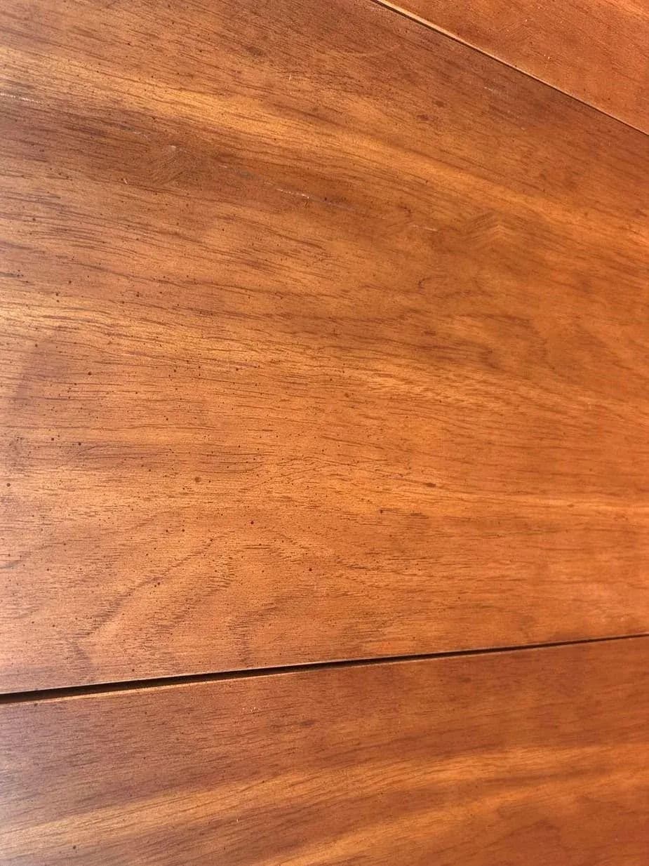 Spanish Style Lyre Leg Pecan Dining Table - Vintage Mid 20th Century - Thumbnail 7