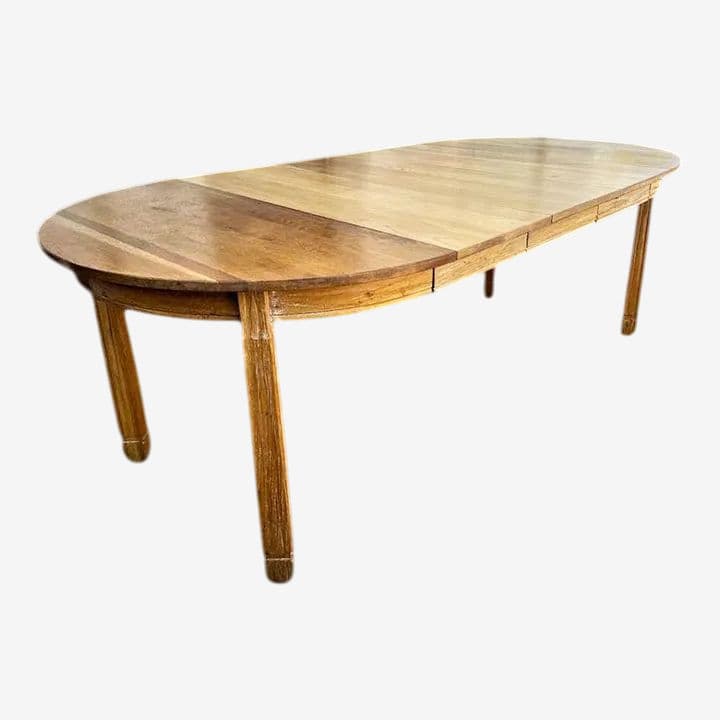 A. Brandt Ranch Oak Fort Worth 84” Oval Dining Table - Rare Vintage Find From Mid 20th Century - Image 1