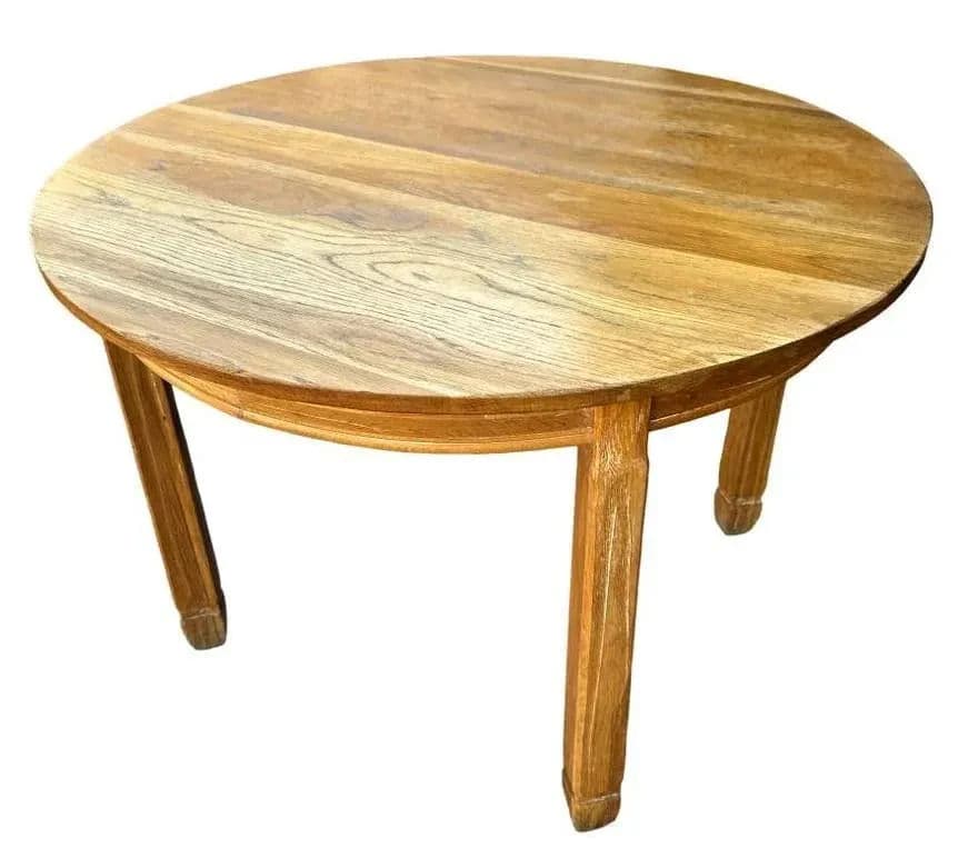 A. Brandt Ranch Oak Fort Worth 84” Oval Dining Table - Rare Vintage Find From Mid 20th Century - Thumbnail 3
