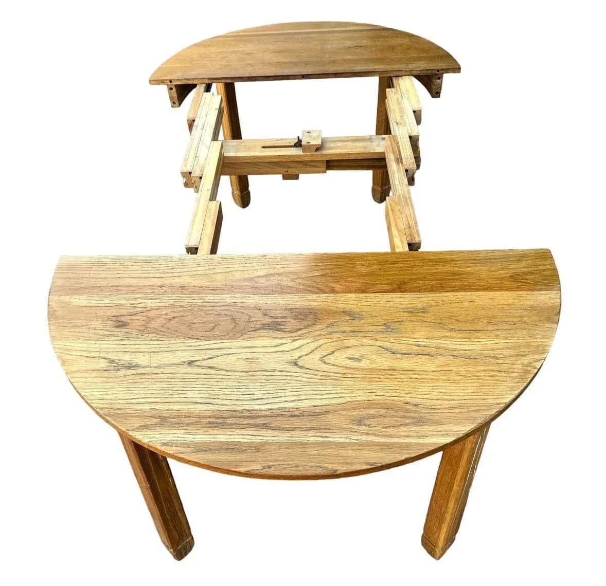 A. Brandt Ranch Oak Fort Worth 84” Oval Dining Table - Rare Vintage Find From Mid 20th Century - Thumbnail 4