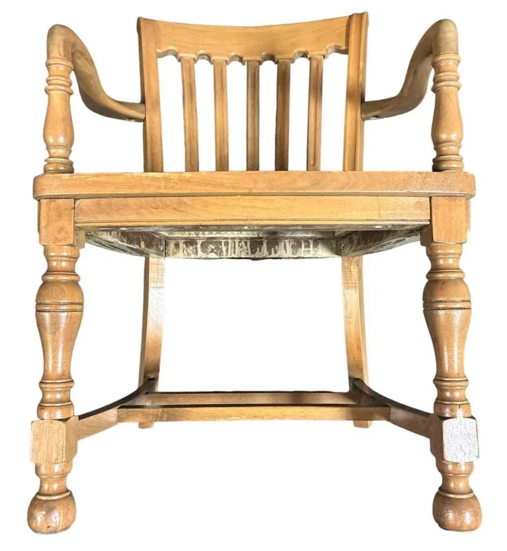 Cerused Walnut and Cane Chairs in a Mid 20th Century Spanish Style - a Pair - Thumbnail 10