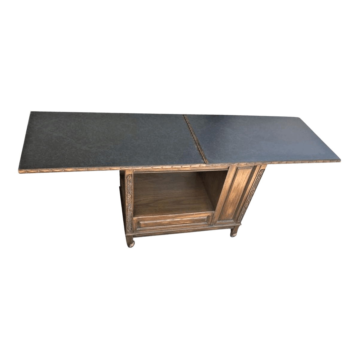 Romweber Viking Oak Dry Bar or Serving Cart - Vintage Mid 20th Century - Thumbnail 3