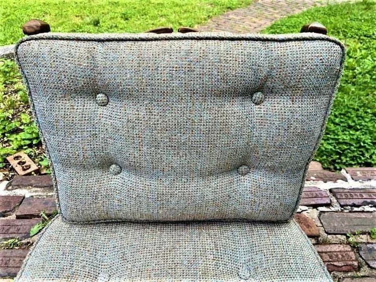 Romweber Viking Oak Chair With Original Tweed Cushions - Vintage Mid 20th Century - Thumbnail 5