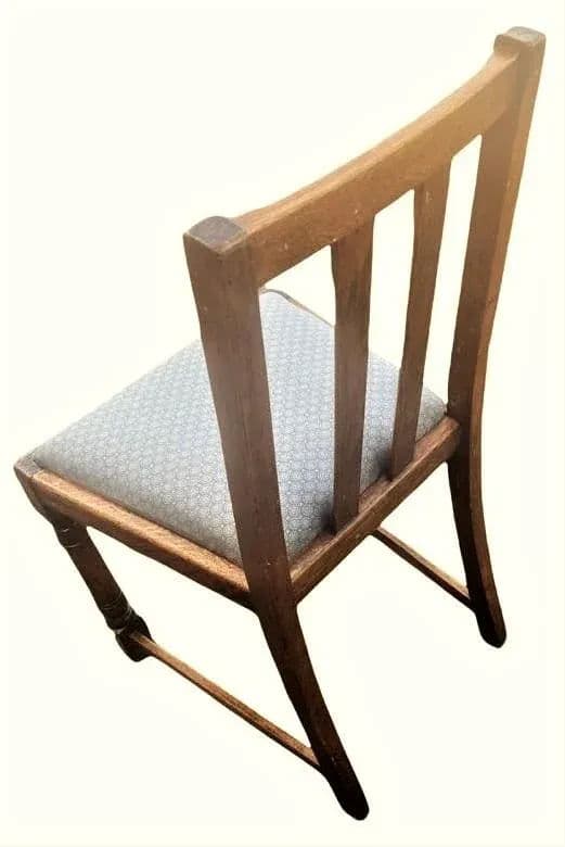 Scottish Arts & Crafts Quarter Sawn Oak Dining Chairs by F. H. Marshall - Set of 4 - Early 20th Century - Thumbnail 5