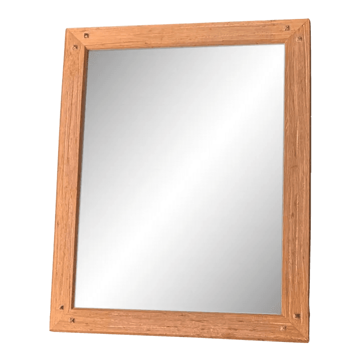 A. Brandt Ranch Oak Mirror - Vintage Mid 20th Century - Thumbnail 2