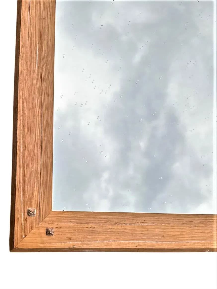 A. Brandt Ranch Oak Mirror - Vintage Mid 20th Century - Thumbnail 3