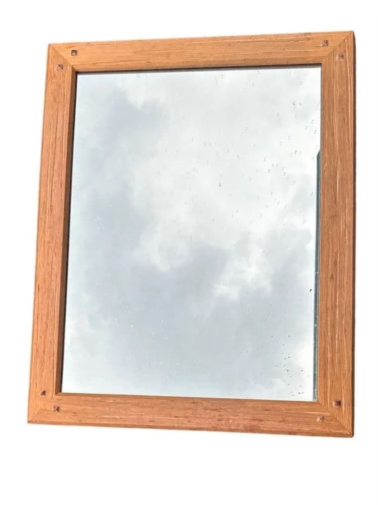 A. Brandt Ranch Oak Mirror - Vintage Mid 20th Century - Thumbnail 6